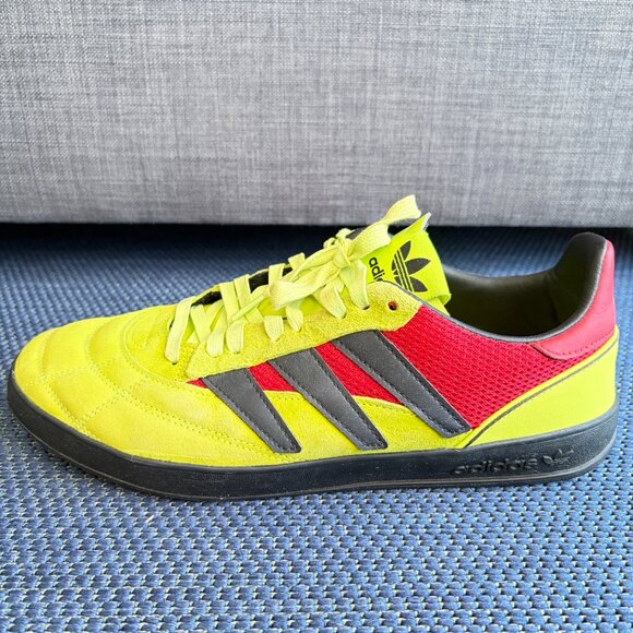 Adidas Sobakov Neon Green Soccer Street Shoes Men's 10.5 - Pre-Owned - Picture 7 of 11